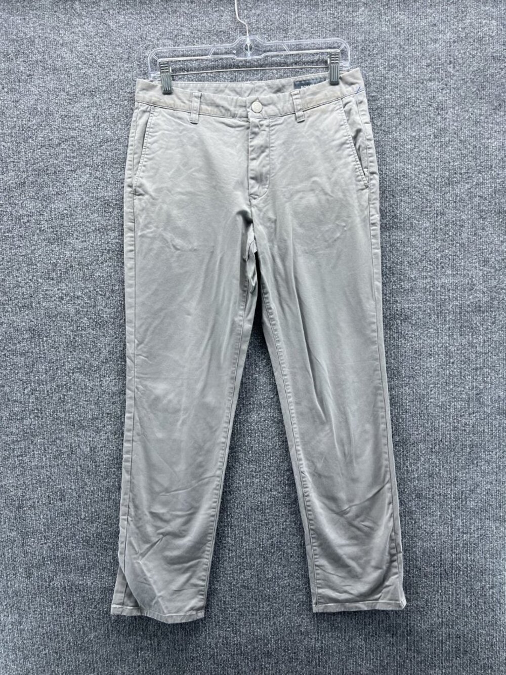 Bonobos Pants Men 30x30 Gray Chino Slim Fit Flat Front Casual Business Straight